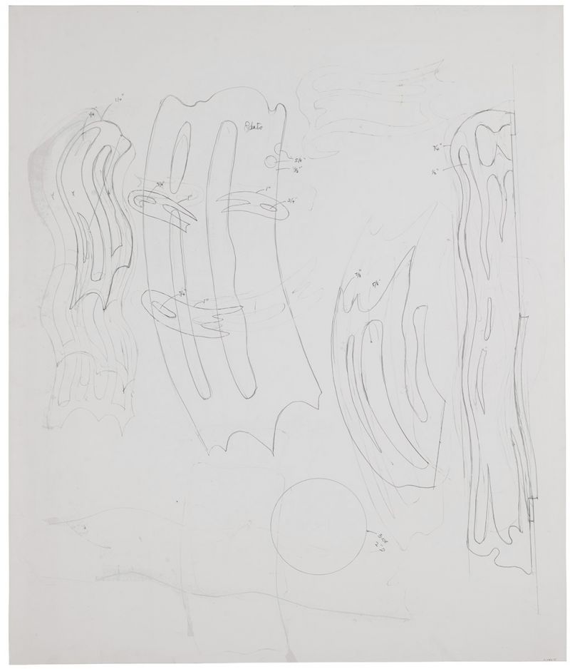 Artwork: Brushstroke Head I (Study), c. 1986 (RLCR 3506)