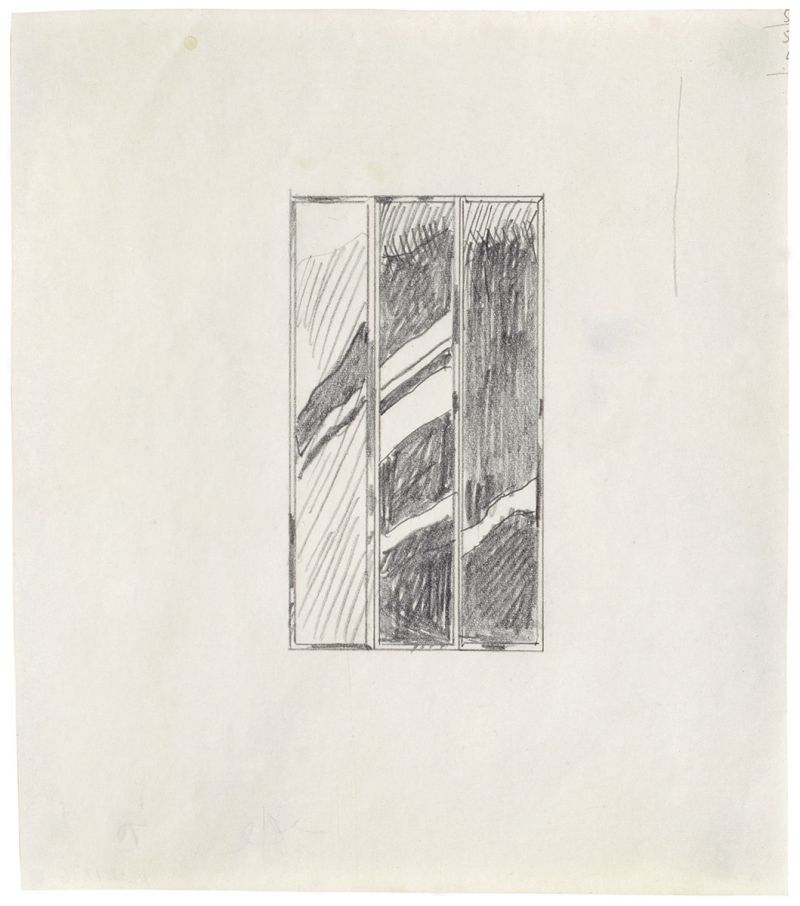 Artwork: Mirror (Three Panels) (Study), 1970 (RLCR 1869)