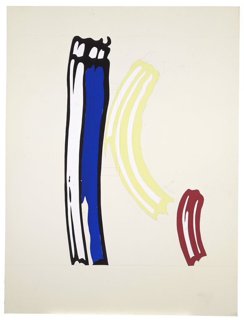 Artwork: Three Brushstrokes (Study), c. 1983 (RLCR 3260)