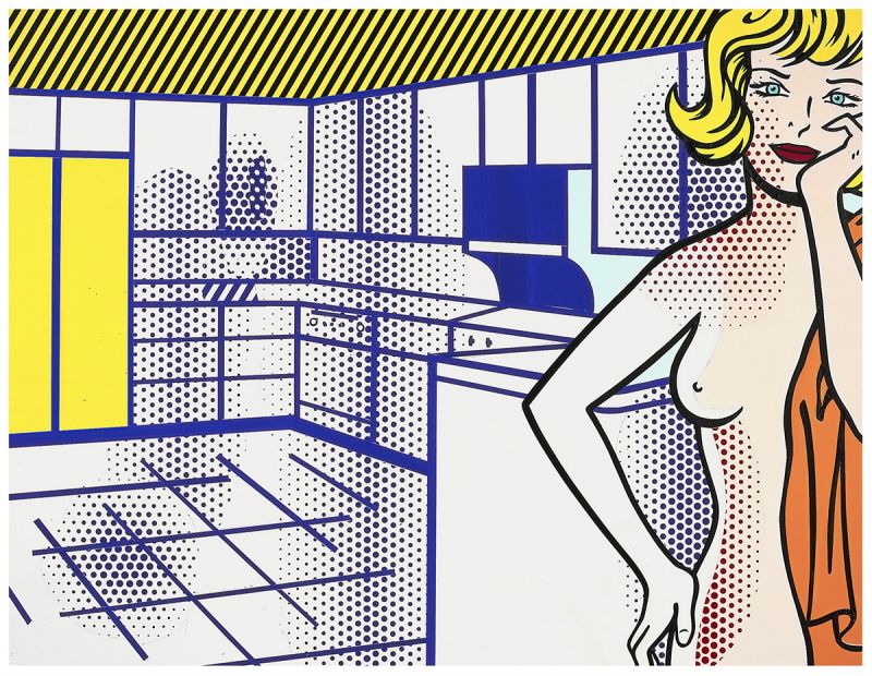 Artwork: Nude in Kitchen (Study), 1995 (RLCR 4398)  Image of full board not available