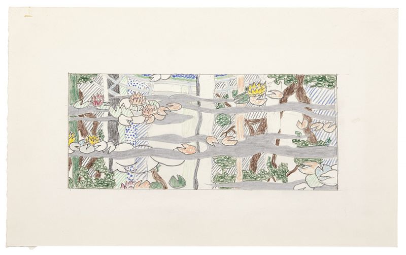Artwork: Water Lilies Tapestry (Study), 1995 (RLCR 4449)