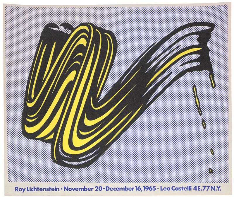 Artwork: Brushstroke Poster, 1965 (RLCR 4803)  Poster