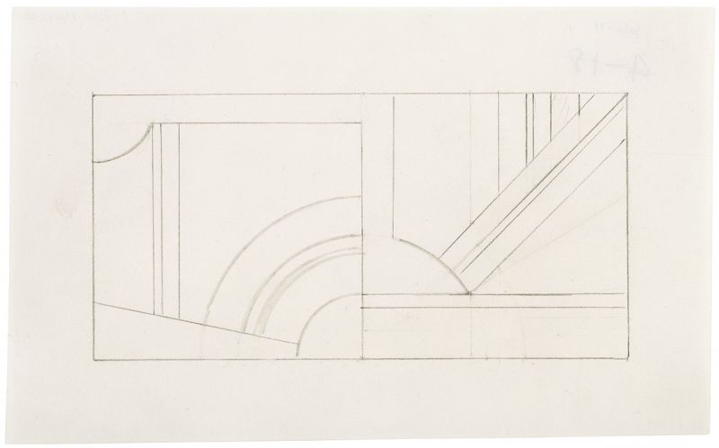 Artwork: Modern Painting with Division (Study), c. 1966 (RLCR 1260)