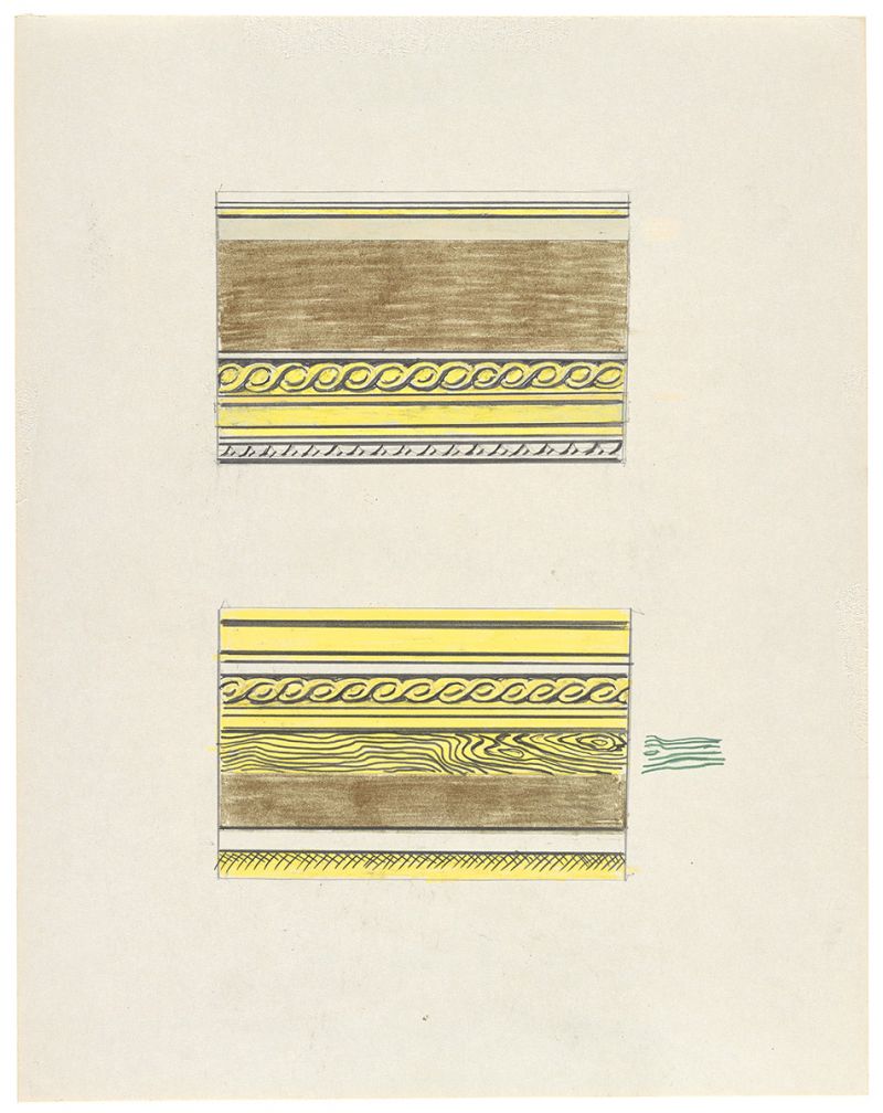 Artwork: Entablature (Studies), 1975 (RLCR 2343)