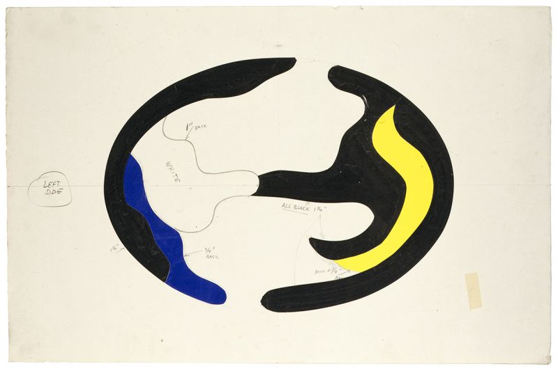 Artwork: Glass IV (Study), c. 1977 (RLCR 2585.2)