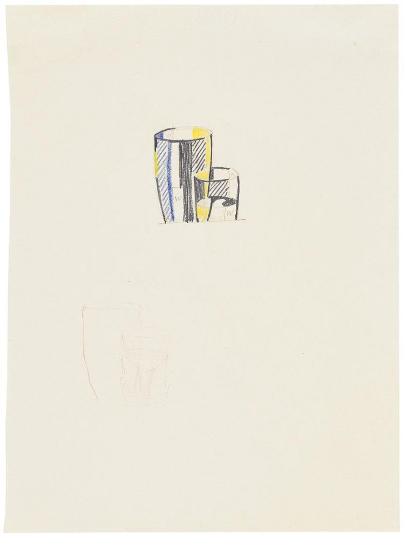 Artwork: Double Glass (Study), c. 1979 (RLCR 2814)