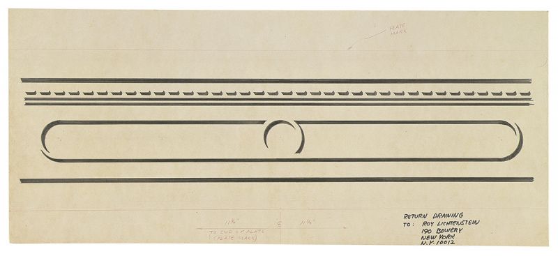 Artwork: Entablature #9 (Study), c. 1971 (RLCR 1954)