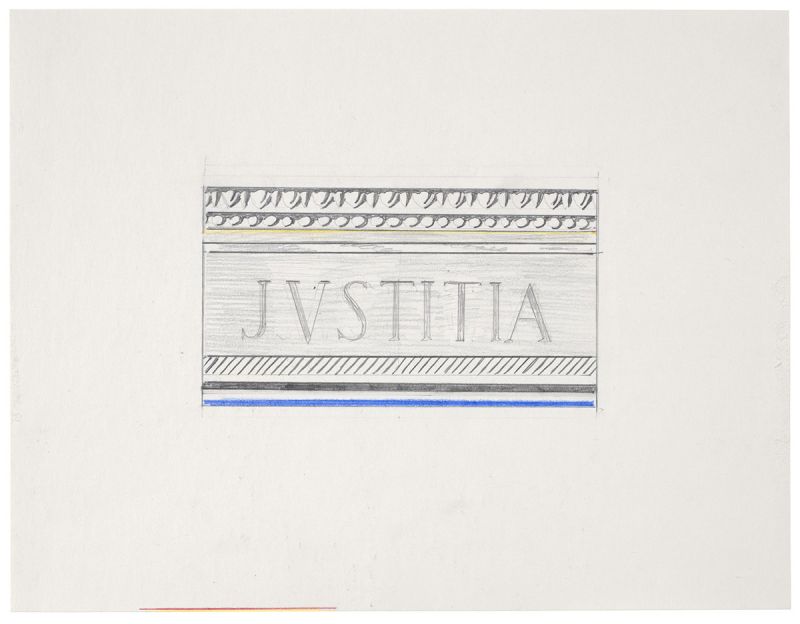 Artwork: Entablature XA (Study), 1975 (RLCR 2367)