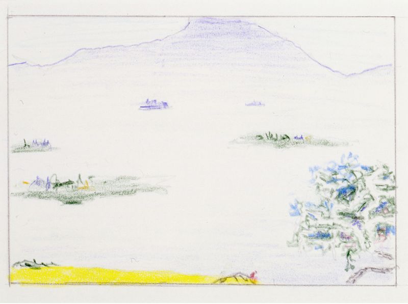 Artwork: Landscape with Seated Figure (Study), 1996 (RLCR 4553)