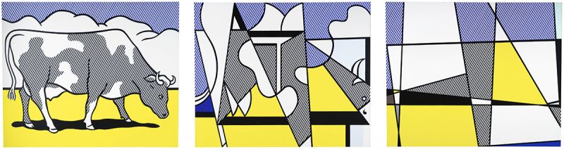 Artwork: Cow Triptych (Cow Going Abstract), 1974 (RLCR 2257)