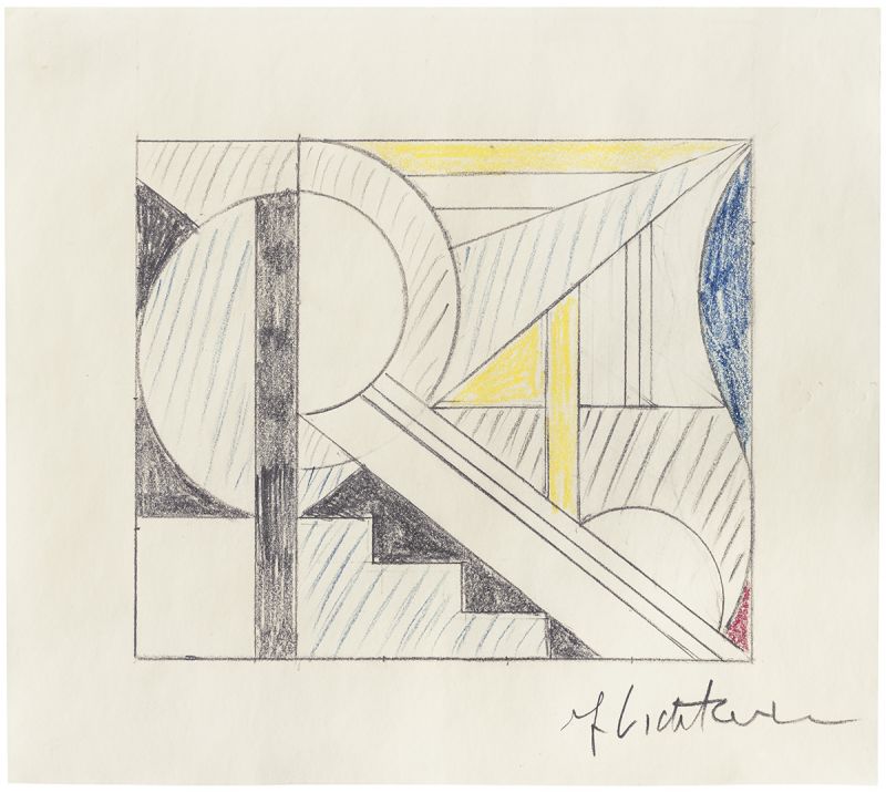 Artwork: Modern Painting with Steps (Study), c. 1967 (RLCR 1415)