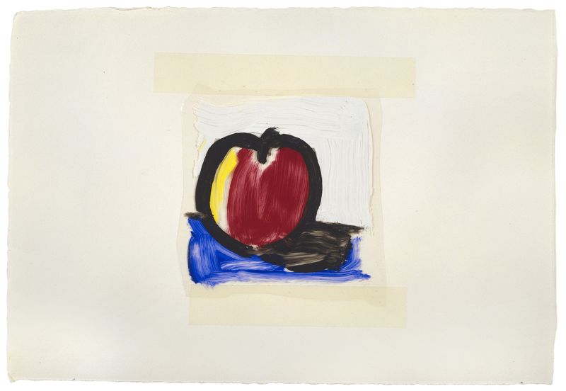 Artwork: Red Apple (Study), c. 1981 (RLCR 3045)