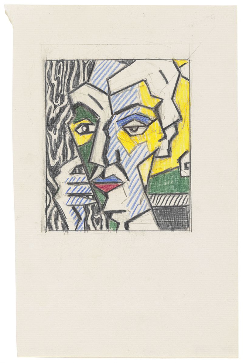 Artwork: Expressionist Head (Study), 1980 (RLCR 2907) Photo: Alan Newman, courtesy National Gallery of Art, Washington