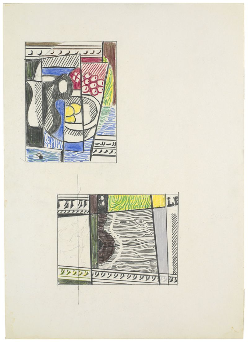 Artwork: Cubist Still Life with Lemons and Le (Studies), 1975 (RLCR 2337)
