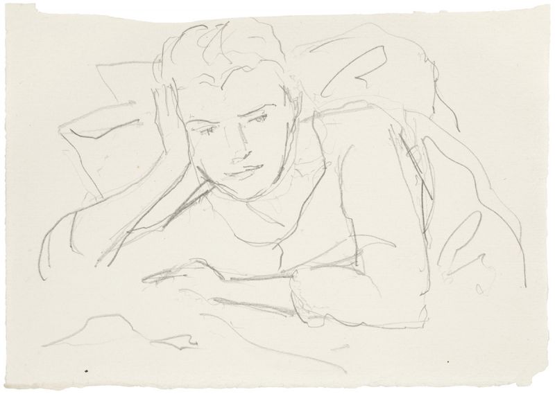 Artwork: Woman (Portrait of Isabel?), c. 1951 (RLCR 332)