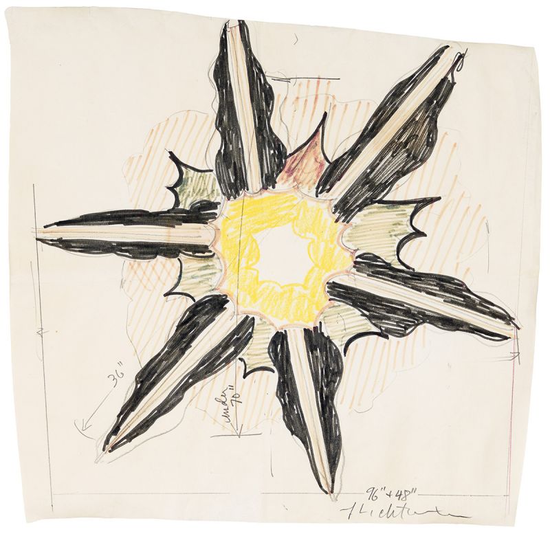Artwork: Wall Explosion I (Study), c. 1965 (RLCR 1186)