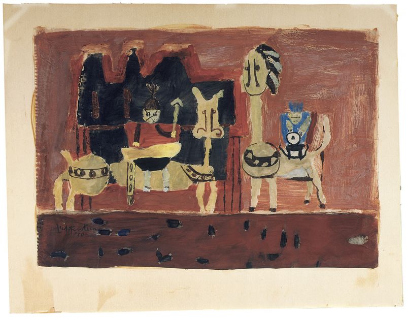 Artwork: Two Knights on Horseback, 1950 (RLCR 241)