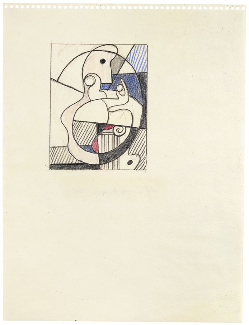 Artwork: Homage to Max Ernst (Study), 1975 (RLCR 2368)