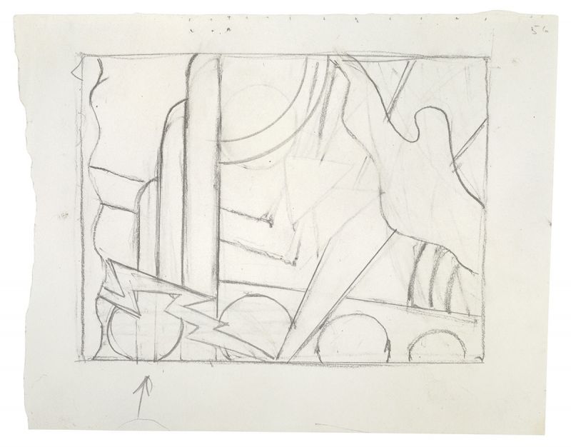 Artwork: Modern Painting with Small Bolt (Study), 1967 (RLCR 1410)