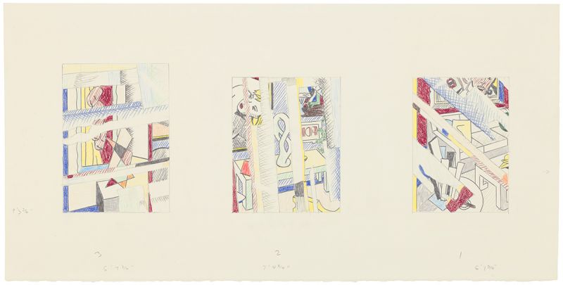 Artwork: Reflections of "Large Interior" (Study), 1993 (RLCR 4229)