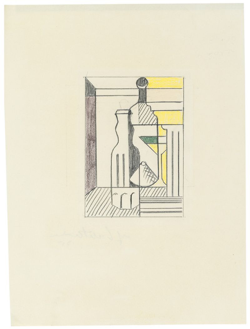 Artwork: Purist Painting with Bottles (Study), 1975 (RLCR 2386)