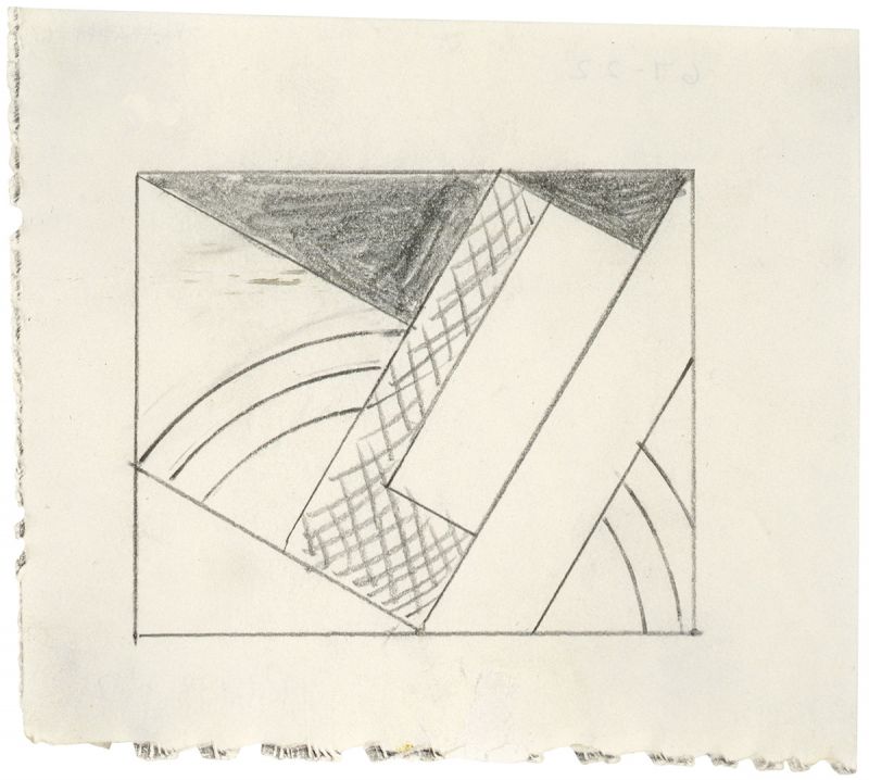 Artwork: Modern Painting with Yellow Shaft (Study), c. 1967 (RLCR 1437)