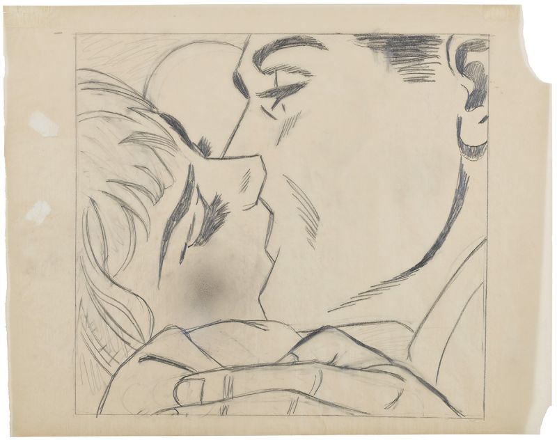 Artwork: Kiss II (Study), c. 1963 (RLCR 782)