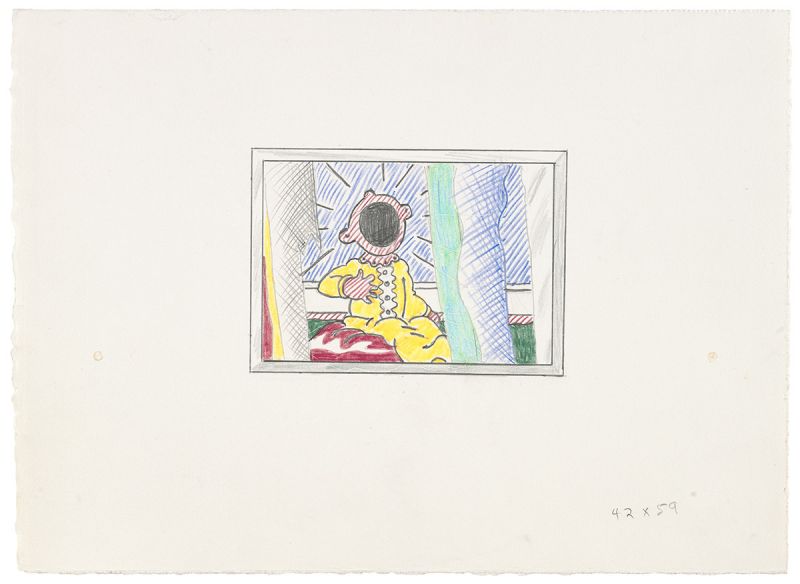 Artwork: Reflections on The Scream (Study), c. 1989 (RLCR 3827)