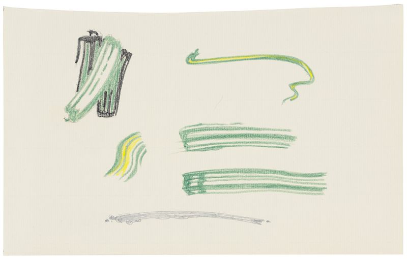Artwork: Brushstroke (Studies), 1980 (RLCR 2891) Photo: Courtesy Whitney Museum of American Art