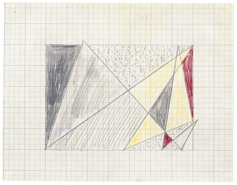 Artwork: Imperfect 63 3/8" x 88 7/8" (Study), 1987 (RLCR 3639)