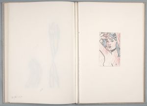 Artwork: Nude with Blue Hair (Study), 1993 (RLCR 3602.18)