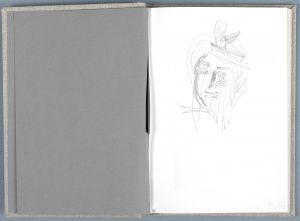 Artwork: Brushstroke Face (Study), 1986 (RLCR 3476.1)