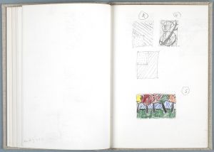 Artwork: Illustration for "Amérique," Illustration for "Or Automnal: Arrière-Saison en Nouvelle Angleterre" and Illustration for "Une Fenêtre ouverte sur Chicago" (Studies), 1991 (RLCR 3476.20)