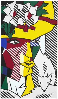 Artwork: Woman in Flowered Hat and Fox Fur, 1980 (RLCR 2985)