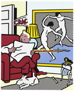 Artwork: Tintin Reading, 1993 (RLCR 4238)