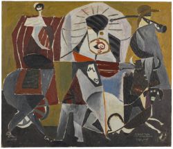 Artwork: Emigrant Train After William Ranney, 1951 (RLCR 281)