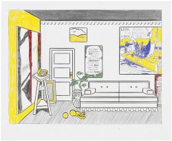 Artwork: Artist's Studio "Look Mickey" (Study), 1973 (RLCR 2122)