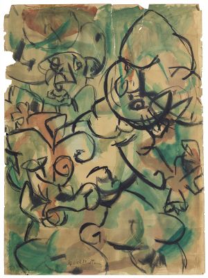 Artwork: Two Figures, c. 1947 (RLCR 82)