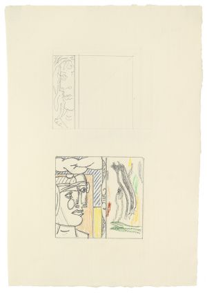 Artwork: Paintings: Picasso Head (Studies), 1983 (RLCR 3247)