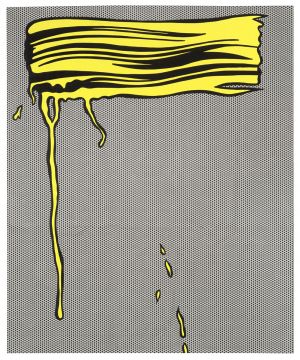 Artwork: Yellow Brushstroke I, 1965 (RLCR 1195)