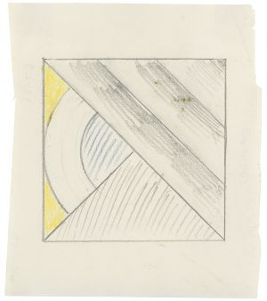 Artwork: Yellow and Blue Modern Painting (Study), 1967 (RLCR 1496)