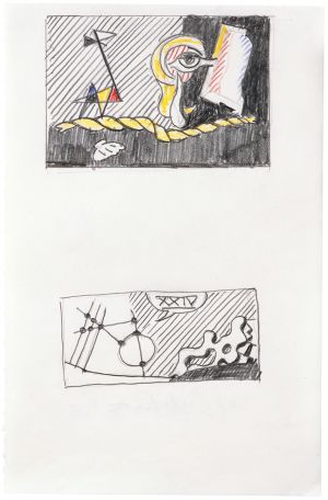 Artwork: Figures with Rope and Surrealism (Studies), 1978 (RLCR 2716)