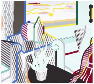 Artwork: Interior with Woman Leaving, 1997 (RLCR 4730)