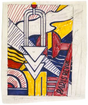 Artwork: Paris Review Poster (Study), 1966 (RLCR 1267)
