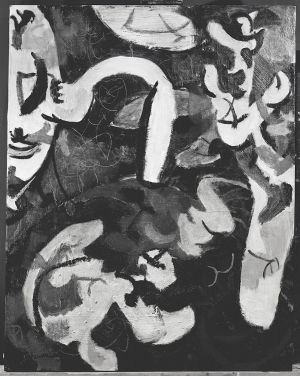 Artwork: Figure (Artist Painting?), c. 1947 (RLCR 63)