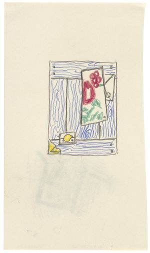 Artwork: Studio Wall Trompe l'Oeil, c. 1972 (RLCR 2106)