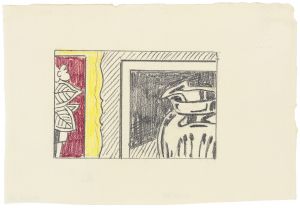 Artwork: Two Paintings: Pitcher and Flowers (Study), 1982 (RLCR 3158)