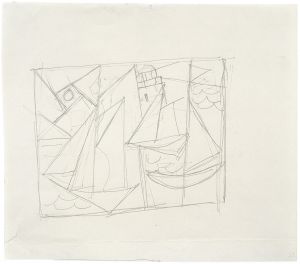 Artwork: Sailboats III (Study), 1973 (RLCR 2182)