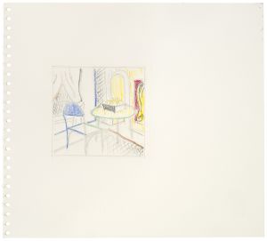 Artwork: Interior with Box of Yellow Apples (Study), c. 1996 (RLCR 4526)
