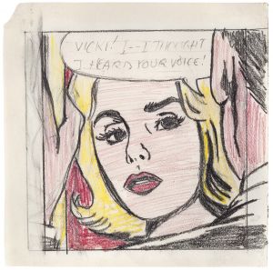 Artwork: Vicki! I – – I Thought I Heard Your Voice! (Study), 1964 (RLCR 1000)